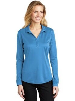 Port Authority Ladies Silk Touch Performance Long Sleeve Polo -Thread Logic Store Port Authority Ladies Silk Touch Performance Long Sleeve Polo 11
