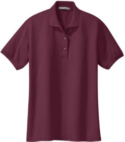Port Authority Ladies Silk Touch Polo -Thread Logic Store Port Authority Ladies Silk Touch Polo Burgundy XS 9