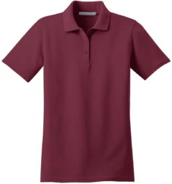 Port Authority Ladies Stain-Resistant Polo -Thread Logic Store Port Authority Ladies Stain Resistant Polo Burgundy XS 5