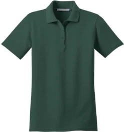Port Authority Ladies Stain-Resistant Polo -Thread Logic Store Port Authority Ladies Stain Resistant Polo Dark Green XS 9