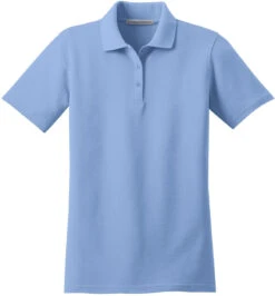 Port Authority Ladies Stain-Resistant Polo -Thread Logic Store Port Authority Ladies Stain Resistant Polo Light Blue XS 13