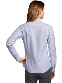 Port Authority Ladies SuperPro Oxford Stripe Shirt -Thread Logic Store Port Authority Ladies SuperPro Oxford Stripe Shirt 12