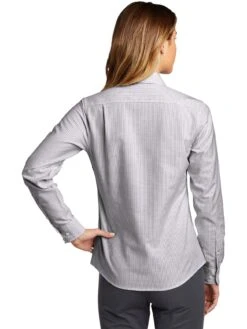 Port Authority Ladies SuperPro Oxford Stripe Shirt -Thread Logic Store Port Authority Ladies SuperPro Oxford Stripe Shirt 4