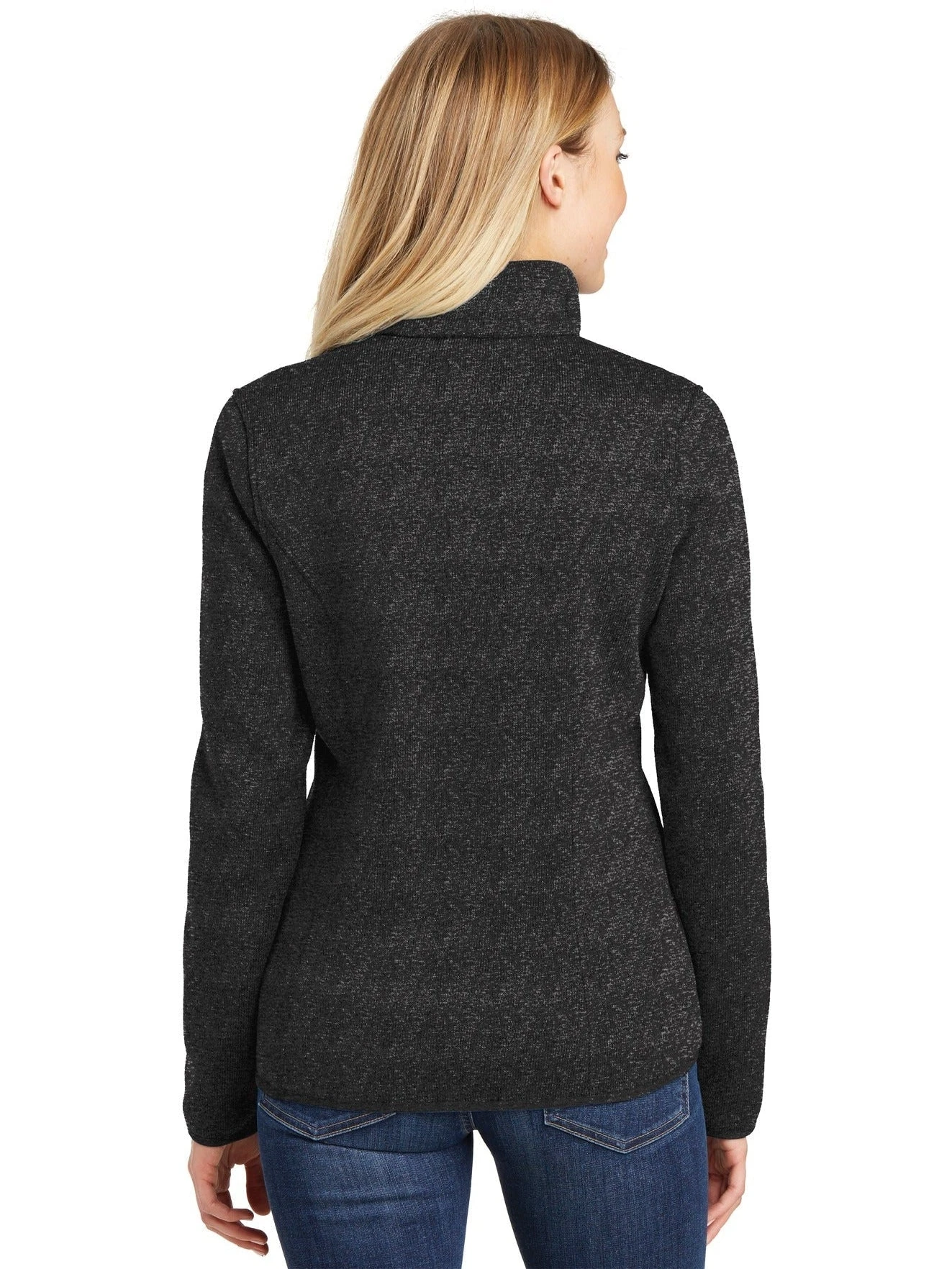 Port Authority Ladies Sweater Fleece Jacket 5 Port Authority Ladies Sweater Fleece Jacket - Image 5