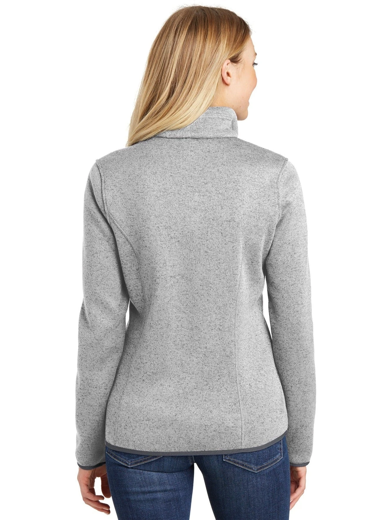 Port Authority Ladies Sweater Fleece Jacket 9 Port Authority Ladies Sweater Fleece Jacket - Image 9