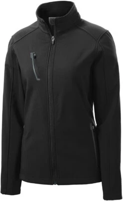 Port Authority Ladies Welded Soft Shell Jacket -Thread Logic Store Port Authority Ladies Welded Soft Shell Jacket Black XS 5