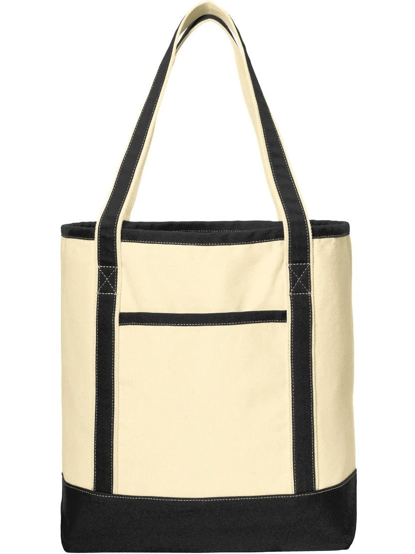 Port Authority Large Cotton Canvas Boat Tote 2 Port Authority Large Cotton Canvas Boat Tote - Image 2
