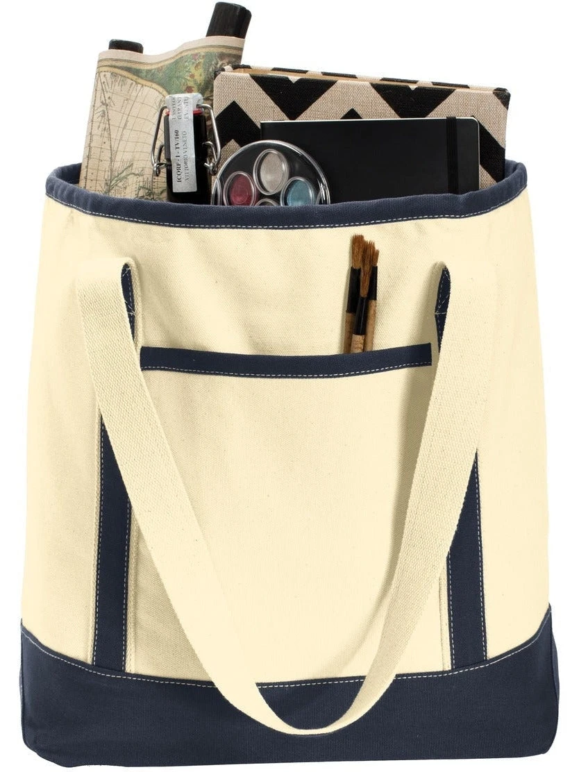 Port Authority Large Cotton Canvas Boat Tote 6 Port Authority Large Cotton Canvas Boat Tote - Image 6