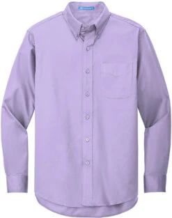 Port Authority Long Sleeve Easy Care Dress Shirt 22 Port Authority Long Sleeve Easy Care Dress Shirt -Thread Logic Store Port Authority Long Sleeve Easy Care Dress Shirt Bright Lavender S 1