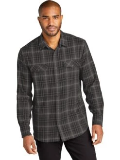 Port Authority Long Sleeve Ombre Plaid Shirt -Thread Logic Store Port Authority Long Sleeve Ombre Plaid Shirt 7