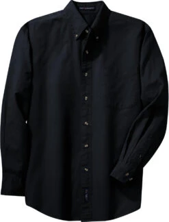 Port Authority Long Sleeve Twill Shirt -Thread Logic Store Port Authority Long Sleeve Twill Shirt Classic Navy S 5