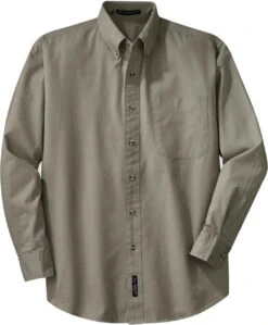Port Authority Long Sleeve Twill Shirt -Thread Logic Store Port Authority Long Sleeve Twill Shirt Khaki S 9