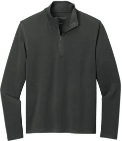 Port Authority Microterry 1/4-Zip Pullover -Thread Logic Store Port Authority Microterry 14 Zip Pullover Charcoal S 3