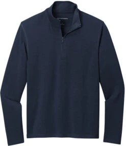 Port Authority Microterry 1/4-Zip Pullover -Thread Logic Store Port Authority Microterry 14 Zip Pullover River Blue Navy S 5