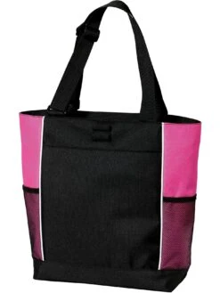 Port Authority Panel Tote -Thread Logic Store Port Authority Panel Tote BlackTropical Pink 5