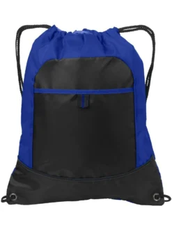 Port Authority Pocket Cinch Pack -Thread Logic Store Port Authority Pocket Cinch Pack Hyper BlueBlack 3