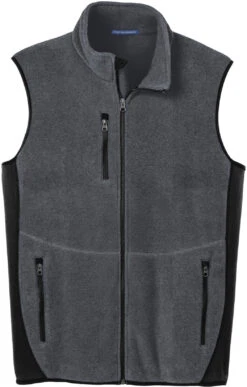 Port Authority R-Tek Pro Fleece Full-Zip Vest 18 Port Authority R-Tek Pro Fleece Full-Zip Vest -Thread Logic Store Port Authority R Tek Pro Fleece Full Zip Vest Charcoal HeatherBlack S 5