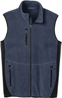Port Authority R-Tek Pro Fleece Full-Zip Vest 22 Port Authority R-Tek Pro Fleece Full-Zip Vest -Thread Logic Store Port Authority R Tek Pro Fleece Full Zip Vest Navy HeatherBlack S 9