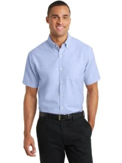 Port Authority Short Sleeve SuperPro Oxford Shirt -Thread Logic Store Port Authority Short Sleeve SuperPro Oxford Shirt 11