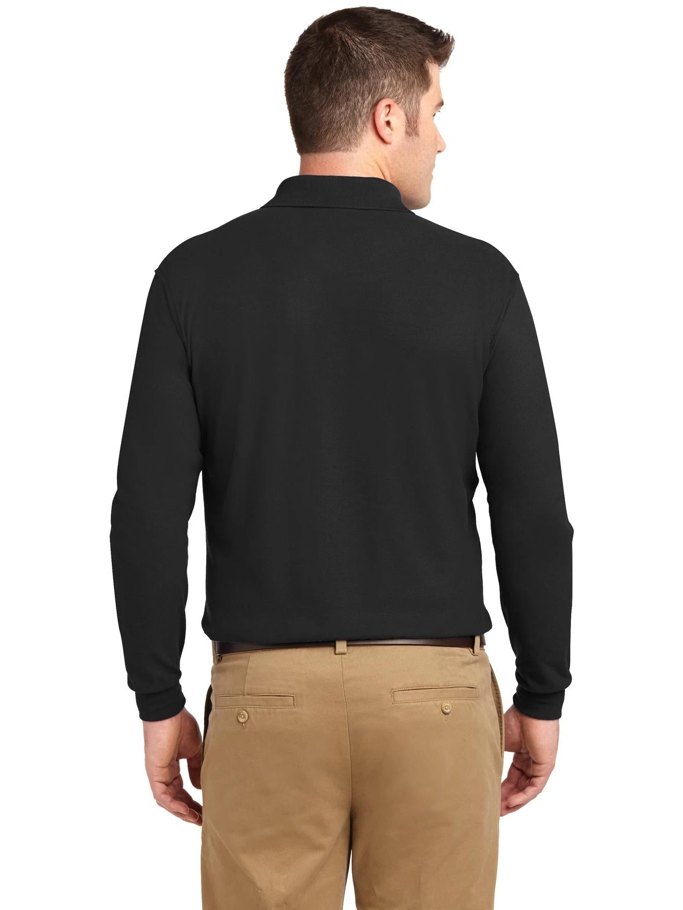 Port Authority Silk Touch Long Sleeve Polo 6 Port Authority Silk Touch Long Sleeve Polo - Image 6