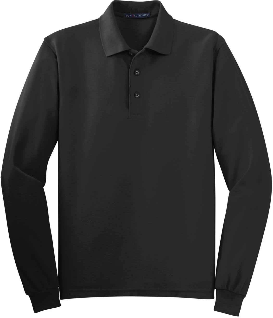 Port Authority Silk Touch Long Sleeve Polo 3 Port Authority Silk Touch Long Sleeve Polo - Image 3