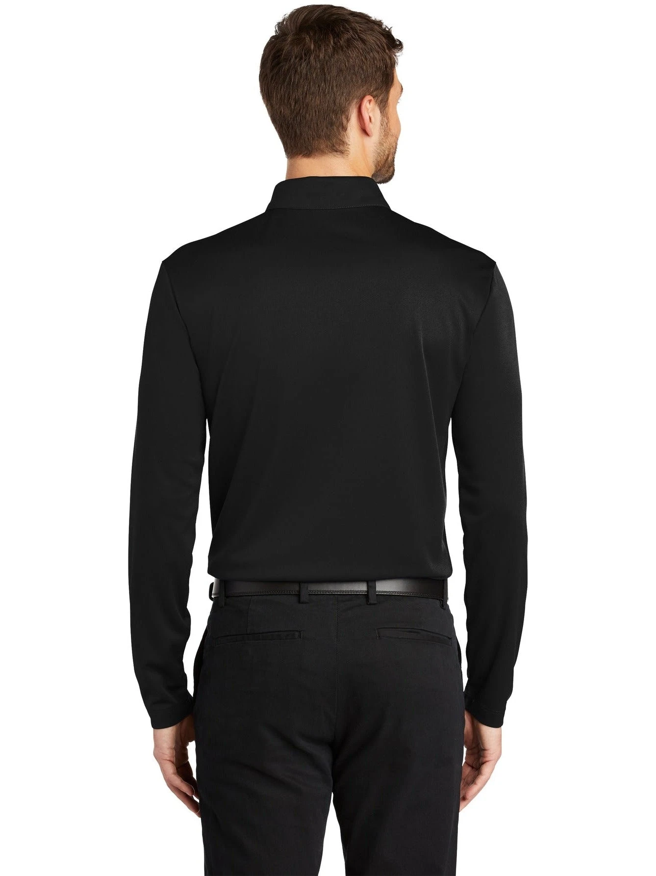 Port Authority Silk Touch Performance Long Sleeve Polo 5 Port Authority Silk Touch Performance Long Sleeve Polo - Image 5