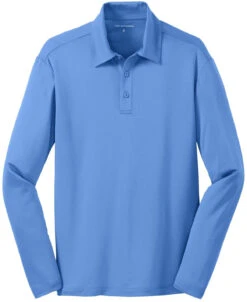 Port Authority Silk Touch Performance Long Sleeve Polo 29 Port Authority Silk Touch Performance Long Sleeve Polo -Thread Logic Store Port Authority Silk Touch Performance Long Sleeve Polo Carolina Blue S 9