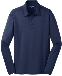 Port Authority Silk Touch Performance Long Sleeve Polo 33 Port Authority Silk Touch Performance Long Sleeve Polo -Thread Logic Store Port Authority Silk Touch Performance Long Sleeve Polo Navy S 13