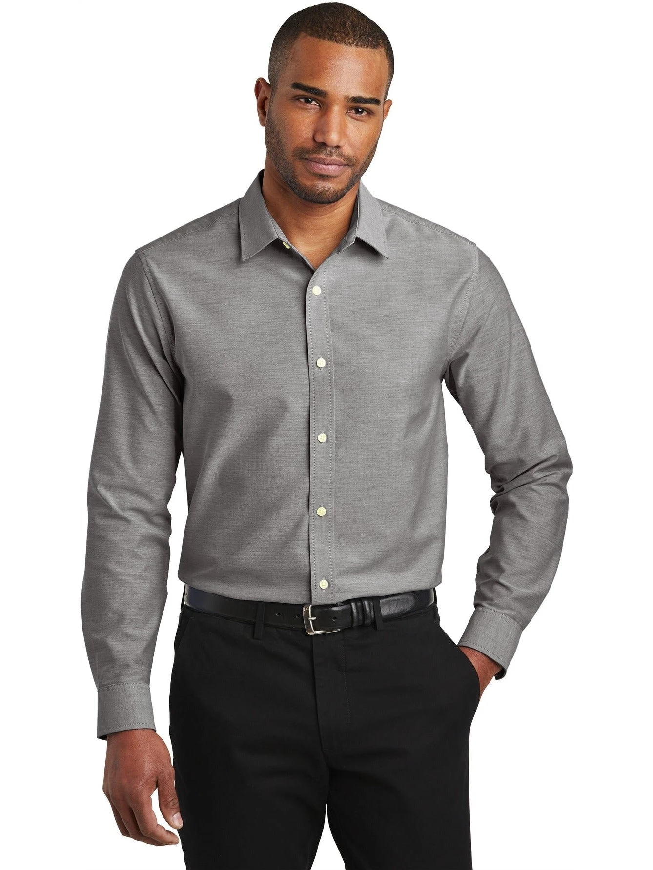 Port Authority Slim Fit SuperPro Oxford Shirt 4 Port Authority Slim Fit SuperPro Oxford Shirt - Image 4