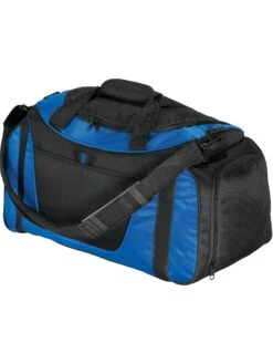 Port Authority Small Two-Tone Duffel -Thread Logic Store Port Authority Small Two Tone Duffel RoyalBlack 4