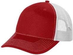 Port Authority Snapback Five-Panel Trucker Cap -Thread Logic Store Port Authority Snapback Five Panel Trucker Cap Flame RedWhite 1 Size 5