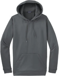 Port Authority Sport-Wick Fleece Hooded Pullover -Thread Logic Store Port Authority Sport Wick Fleece Hooded Pullover Dark Smoke Grey S 13