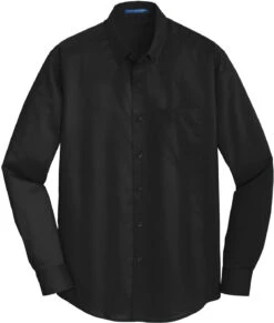 Port Authority Superpro Twill Shirt 22 Port Authority Superpro Twill Shirt -Thread Logic Store Port Authority Superpro Twill Shirt Black S 1