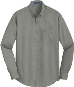 Port Authority Superpro Twill Shirt 30 Port Authority Superpro Twill Shirt -Thread Logic Store Port Authority Superpro Twill Shirt Monument Grey S 9