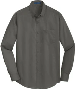 Port Authority Superpro Twill Shirt 38 Port Authority Superpro Twill Shirt -Thread Logic Store Port Authority Superpro Twill Shirt Sterling Grey S 17