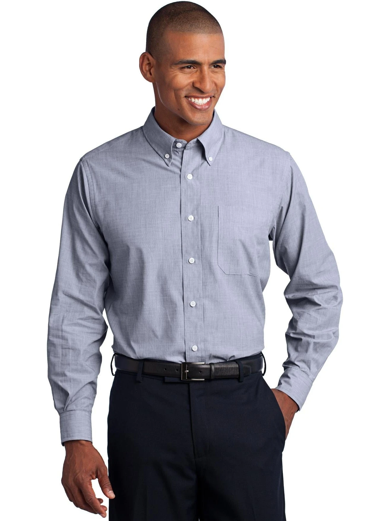 Port Authority Tall Crosshatch Easy Care Shirt 12 Port Authority Tall Crosshatch Easy Care Shirt - Image 12