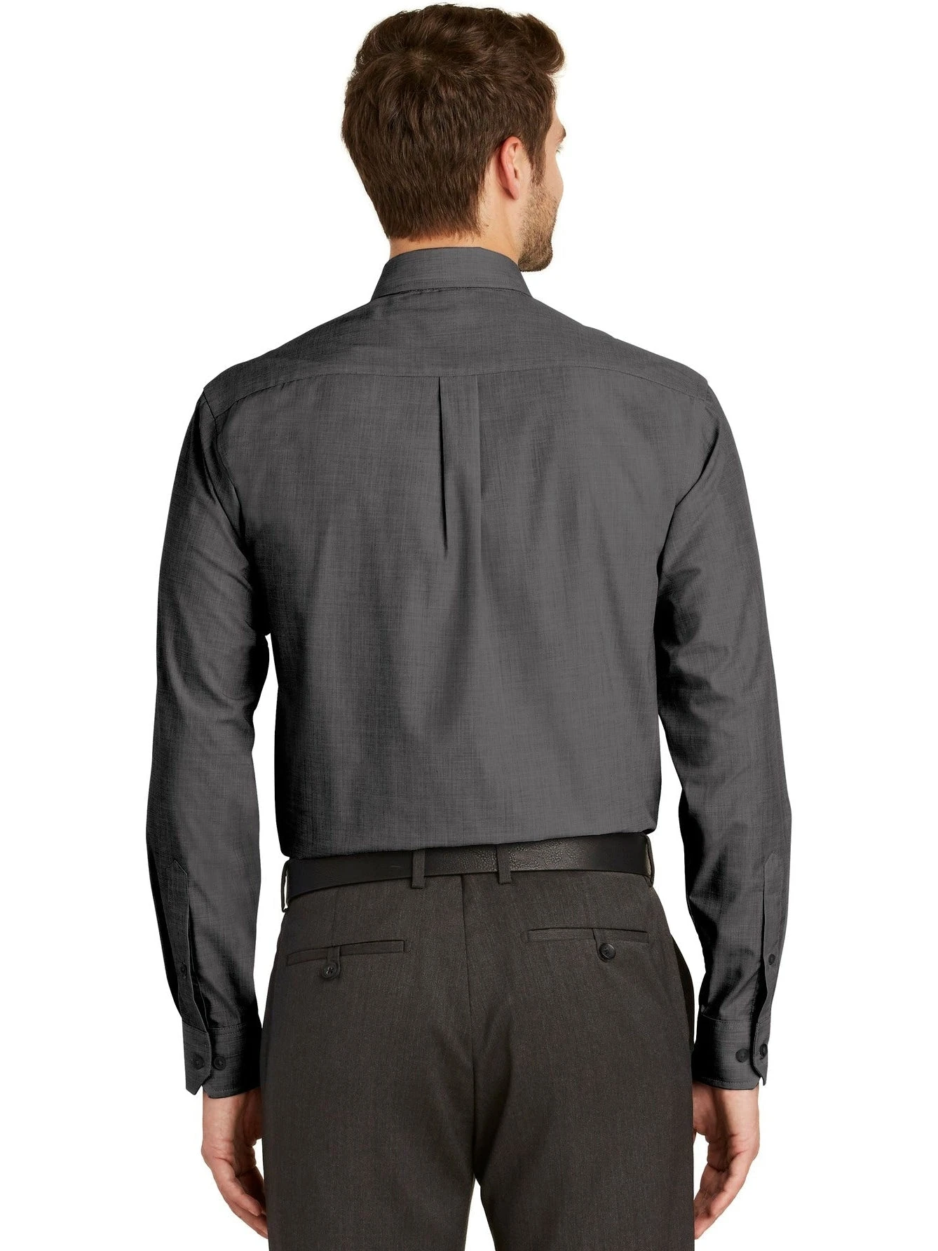 Port Authority Tall Crosshatch Easy Care Shirt 16 Port Authority Tall Crosshatch Easy Care Shirt - Image 16