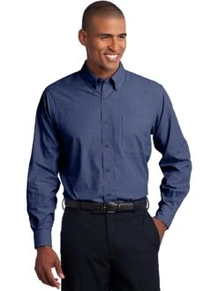 Port Authority Tall Crosshatch Easy Care Shirt 23 Port Authority Tall Crosshatch Easy Care Shirt -Thread Logic Store Port Authority Tall Crosshatch Easy Care Shirt 7