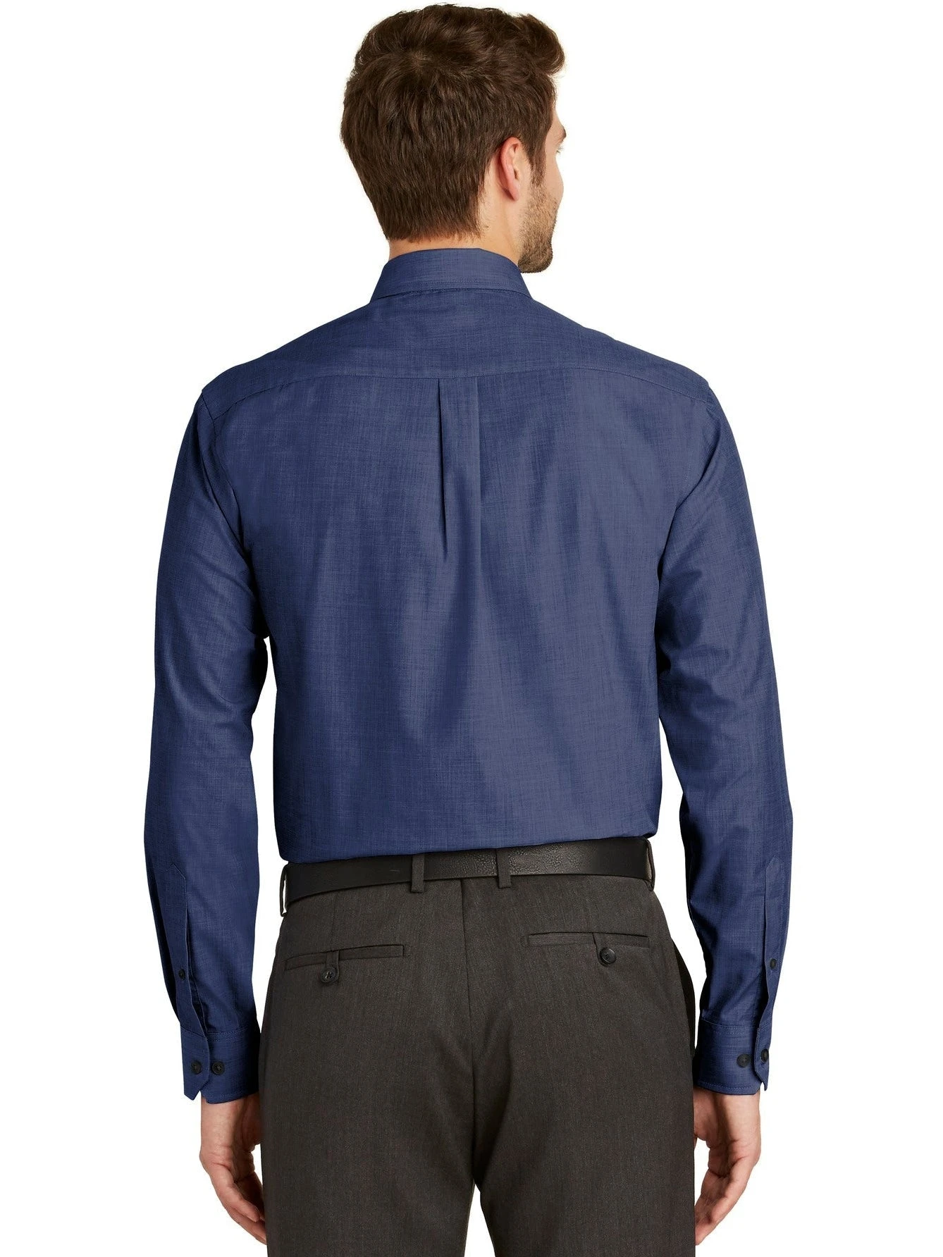 Port Authority Tall Crosshatch Easy Care Shirt 9 Port Authority Tall Crosshatch Easy Care Shirt - Image 9
