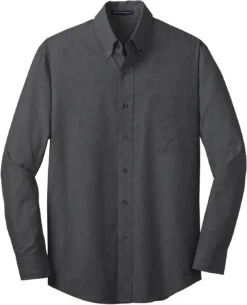 Port Authority Tall Crosshatch Easy Care Shirt 28 Port Authority Tall Crosshatch Easy Care Shirt -Thread Logic Store Port Authority Tall Crosshatch Easy Care Shirt Soft Black LT 12
