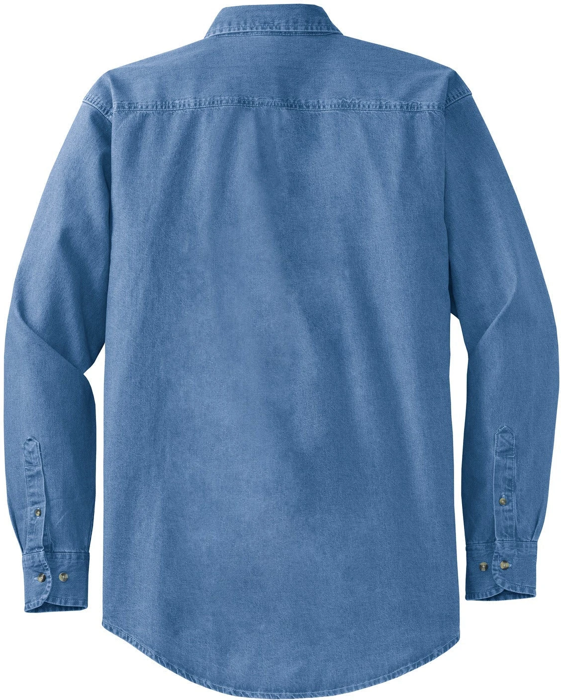 Port Authority Tall Long Sleeve Denim Shirt 3 Port Authority Tall Long Sleeve Denim Shirt - Image 3