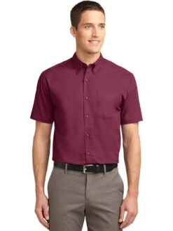 Port Authority Tall Short Sleeve Easy Care Shirt -Thread Logic Store Port Authority Tall Short Sleeve Easy Care Shirt 7