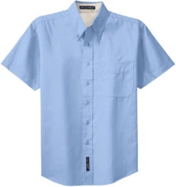 Port Authority Tall Short Sleeve Easy Care Shirt -Thread Logic Store Port Authority Tall Short Sleeve Easy Care Shirt Light BlueLight Stone LT 17