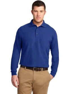 Port Authority Tall Silk Touch Long Sleeve Polo -Thread Logic Store Port Authority Tall Silk Touch Long Sleeve Polo 11