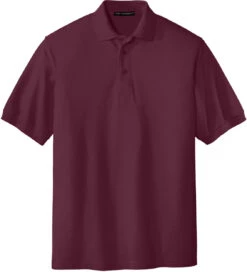 Port Authority Tall Silk Touch Polo Shirt -Thread Logic Store Port Authority Tall Silk Touch Polo Shirt Burgundy LT 5