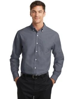 Port Authority Tall SuperPro Oxford Shirt -Thread Logic Store Port Authority Tall SuperPro Oxford Shirt 3