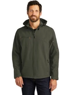 Port Authority Textured Hooded Soft Shell Jacket -Thread Logic Store Port Authority Textured Hooded Soft Shell Jacket 7