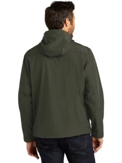 Port Authority Textured Hooded Soft Shell Jacket -Thread Logic Store Port Authority Textured Hooded Soft Shell Jacket 8