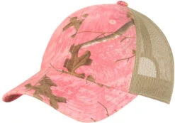 Port Authority Unstructured Camouflage Mesh Back Cap -Thread Logic Store Port Authority Unstructured Camouflage Mesh Back Cap Realtree Xtra PinkTan 1 Size 2