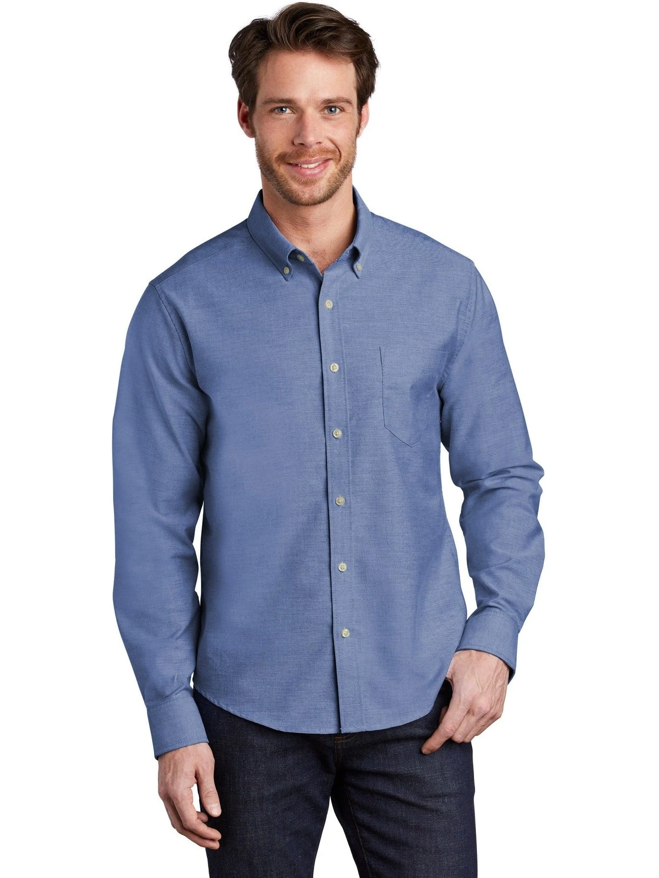 Port Authority Untucked Fit SuperPro Oxford Shirt 8 Port Authority Untucked Fit SuperPro Oxford Shirt - Image 8